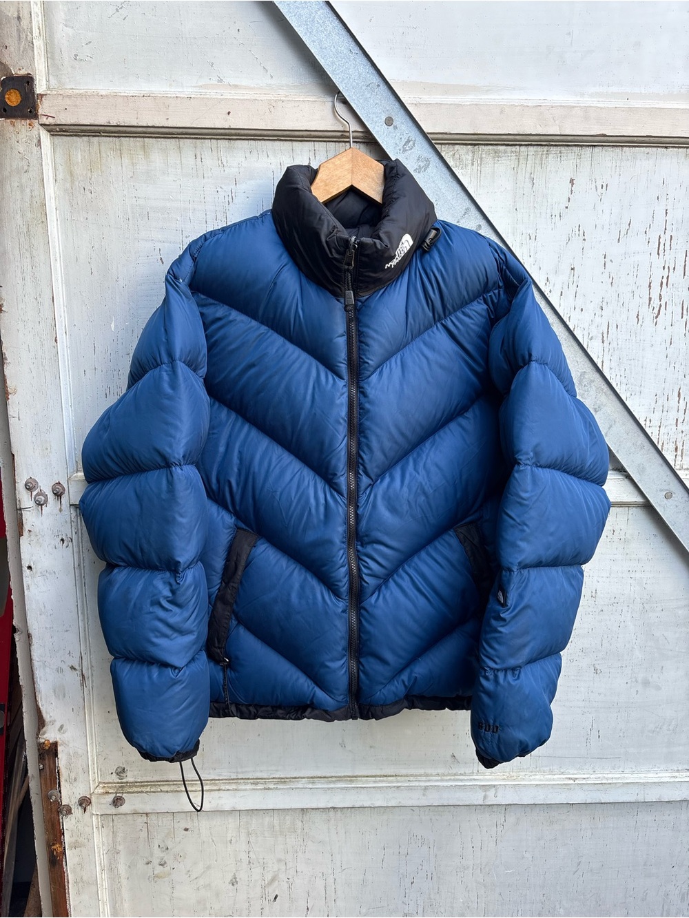 Vintage 90s The North Face Ascent 600 Fill Blue Black Mens Puffer Jacket M